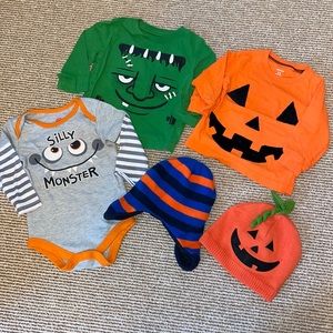 5 pc Carter’s Jumping Beans 12 month Halloween set